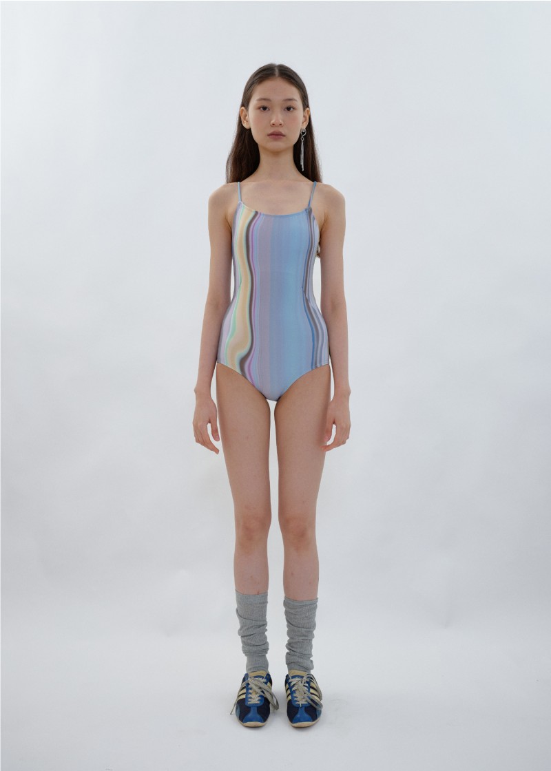 Holographic One-Piece Swimsuit