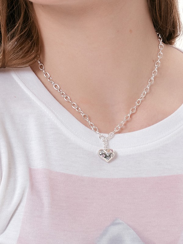 Candy Cubic Heart Necklace