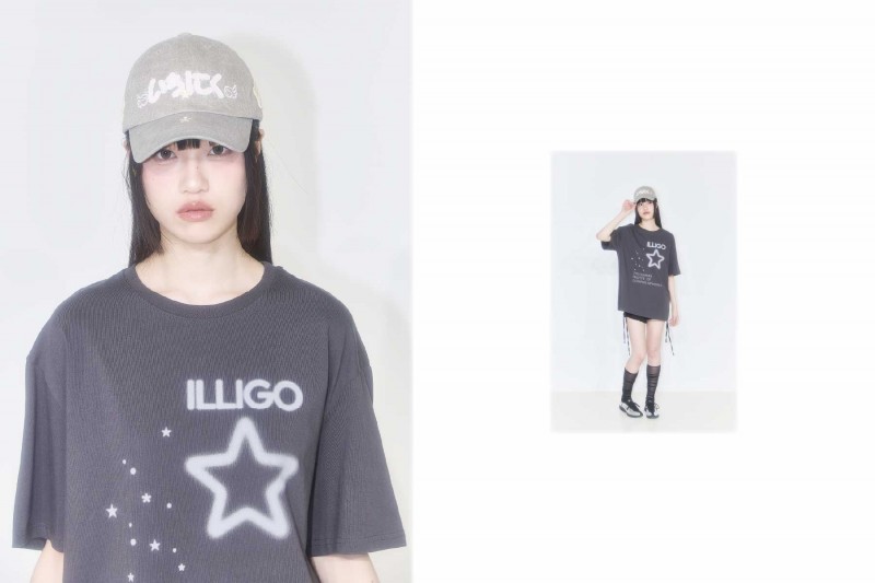 スタースプレー オーバーフィットTシャツ