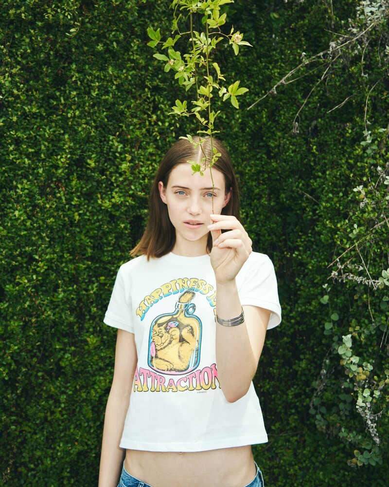 Crop Happy Cats Tee_White