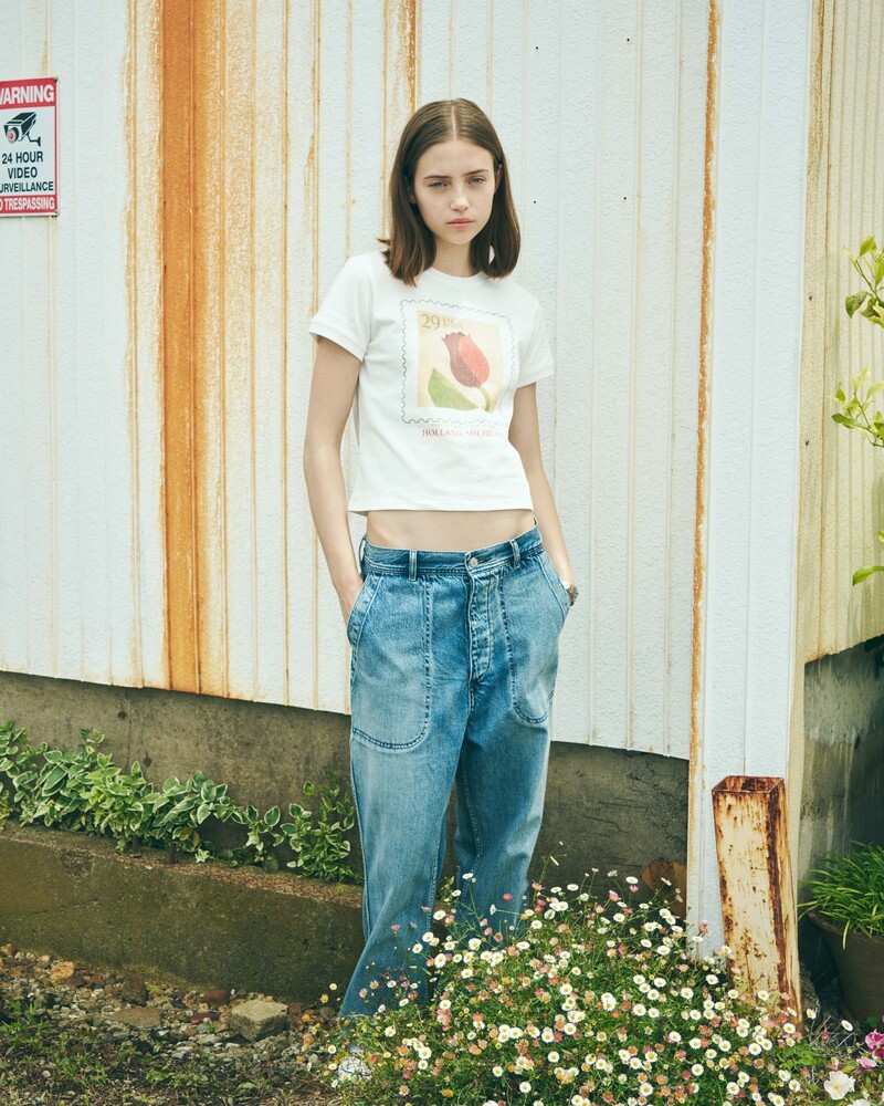 Crop Tulip Tee_White