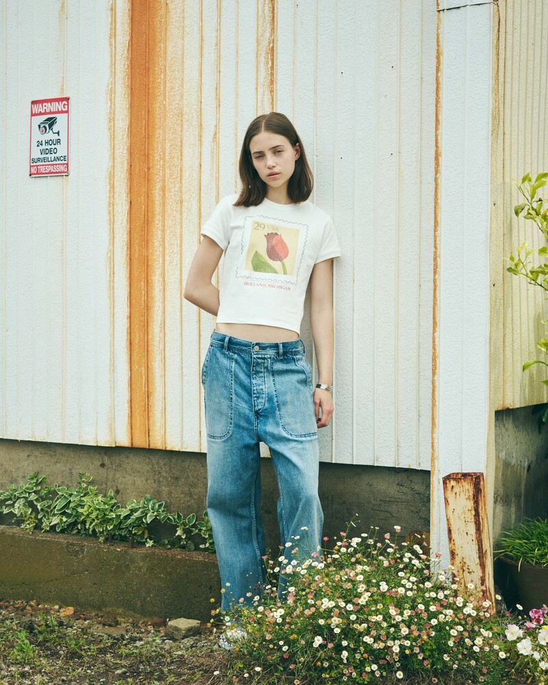 Crop Tulip Tee_White