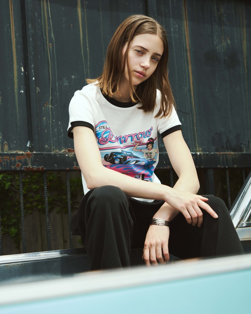 Crop Pinkrod Tee_White