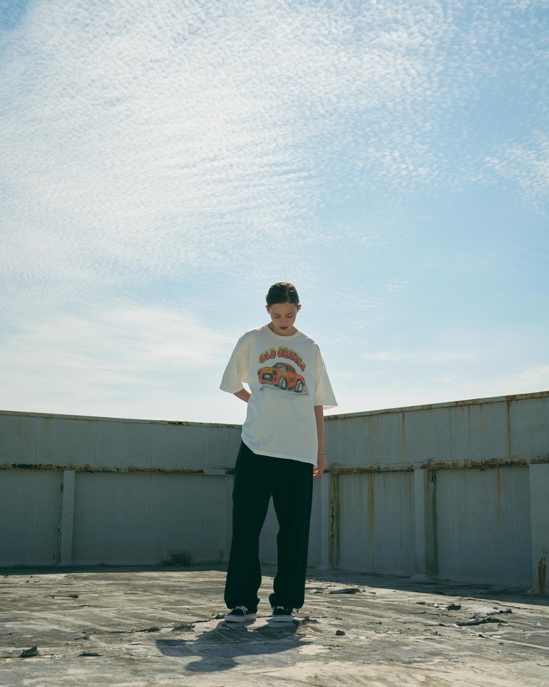 Old Orange Tee_White