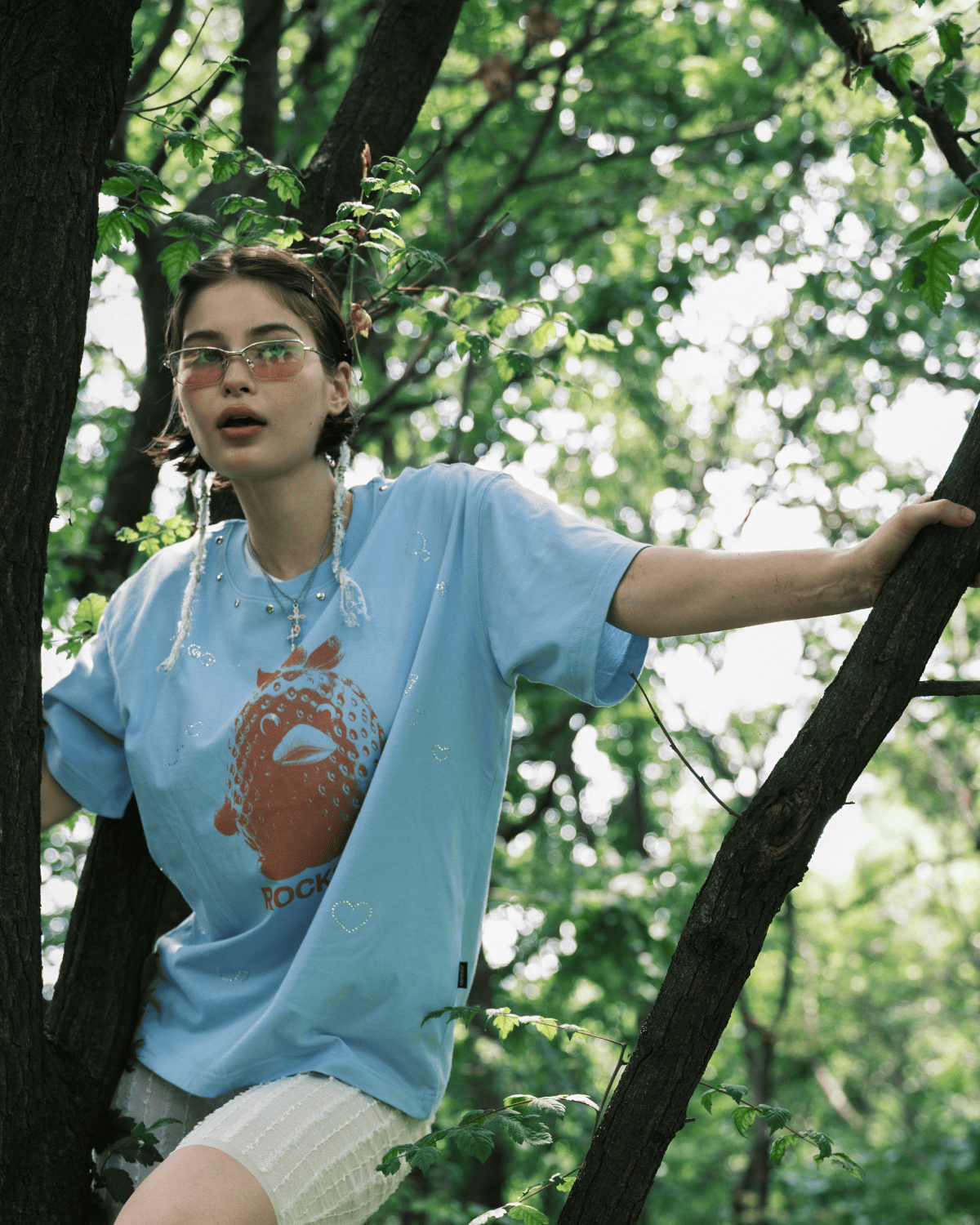 Rock Duck T-shirt Lv.2 (Sky Blue)