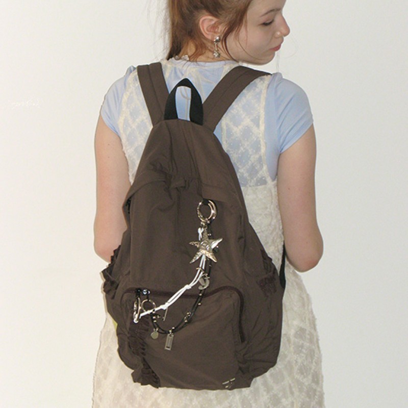 frill backpack (brown)