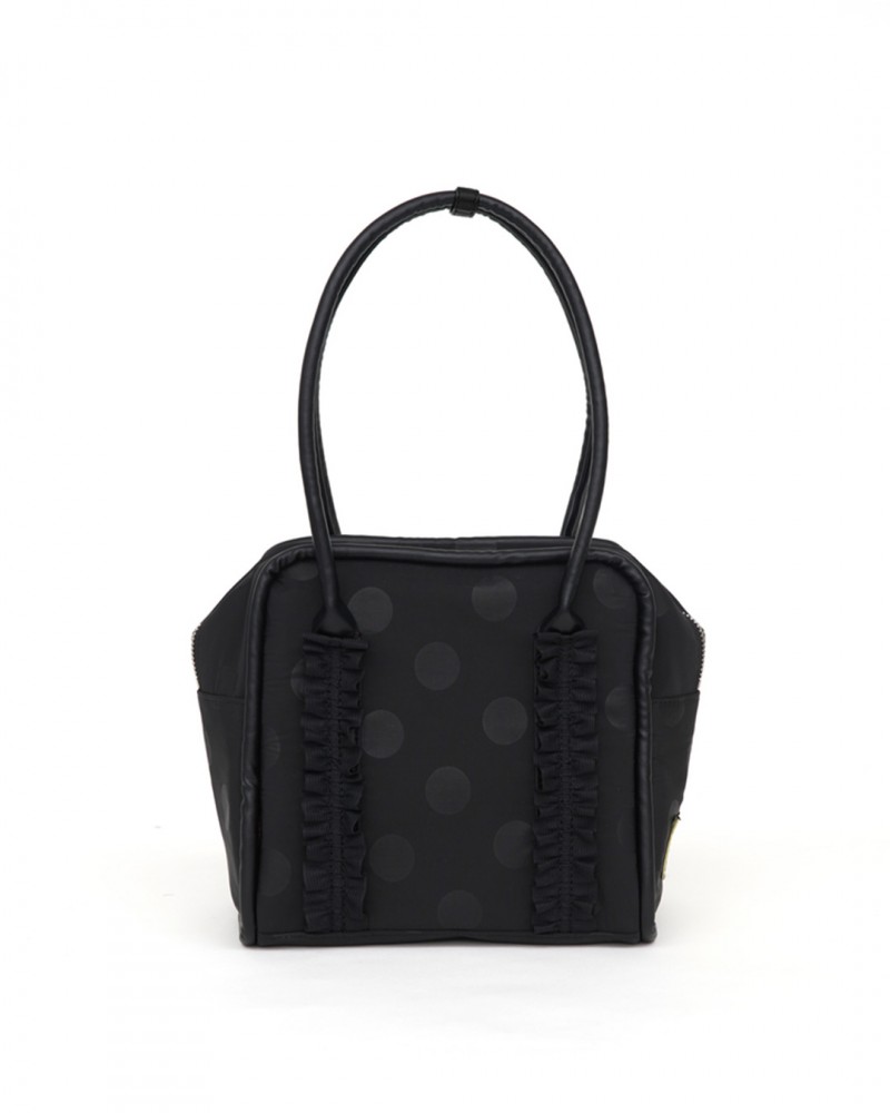 mini box bag (black dot)