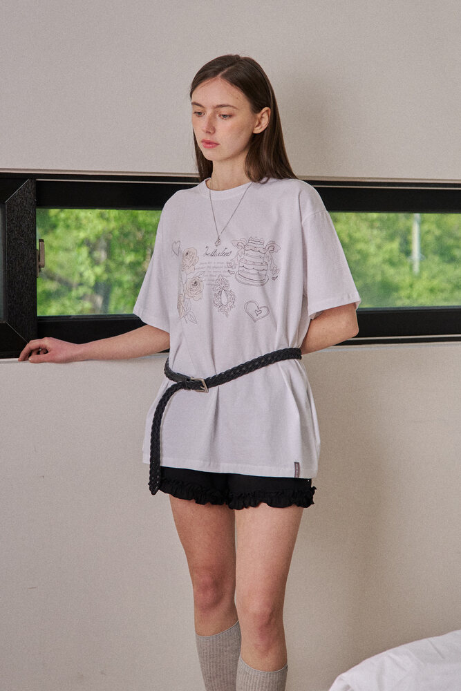 LケーキTシャツルーズフィット(ホワイト) | Bellialeu | HANA(ハナ) #8