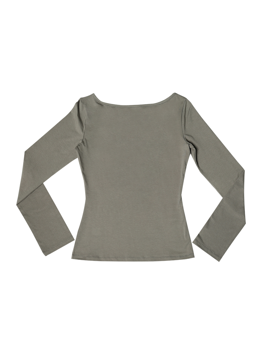 アンジップロゴTシャツ(Cursive ver.) #カーキ | Darling You Are Bad | HANA(ハナ) #2