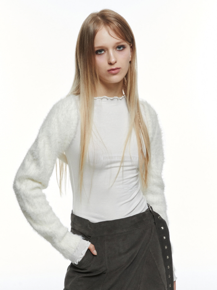 ヘアリーボレロ (ホワイト) | THREE TO EIGHTY | HANA(ハナ) #11