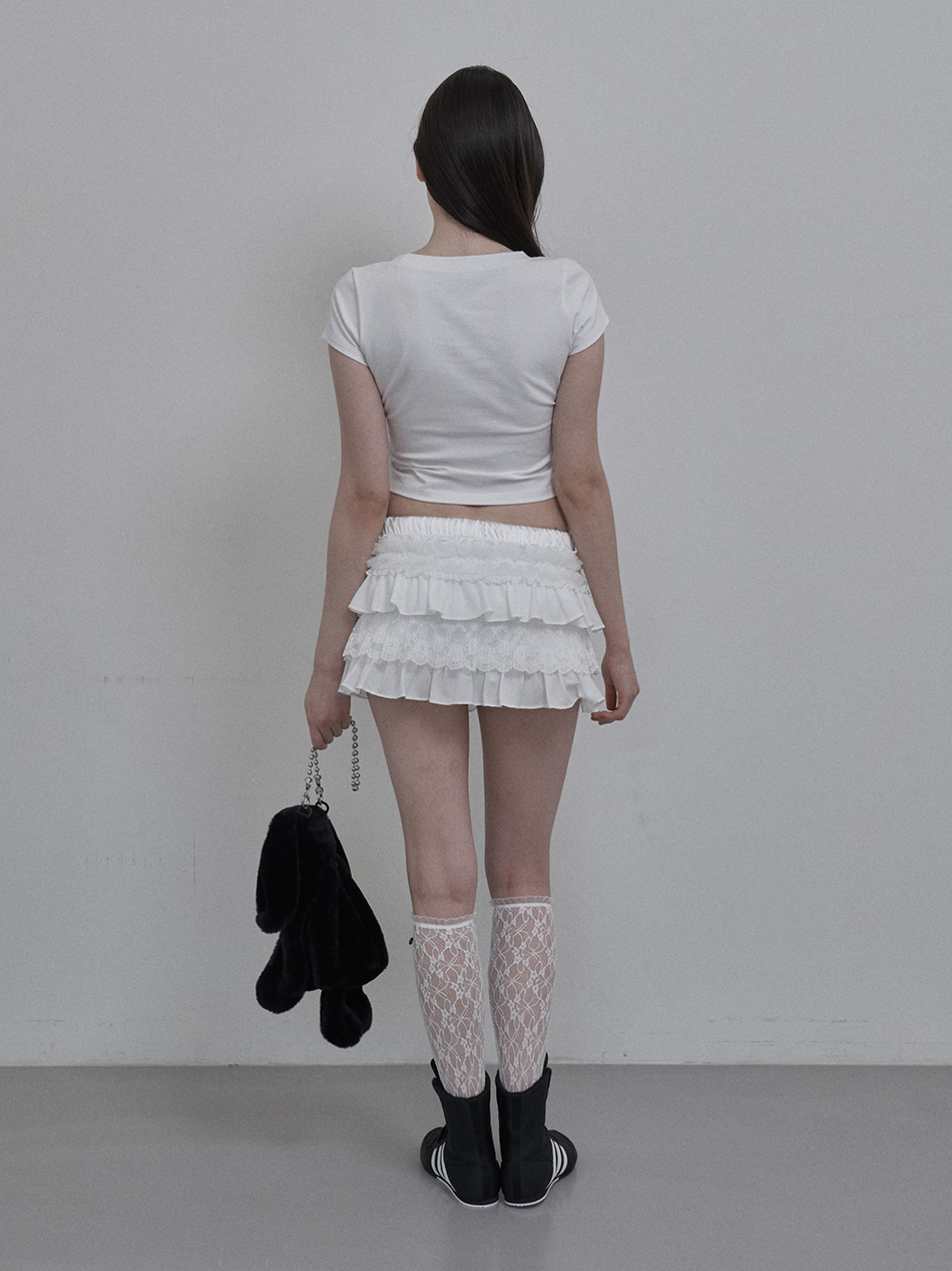 チュチュ ミックス スカートパンツ (ホワイト) | SETUPEXE | HANA(ハナ) #4