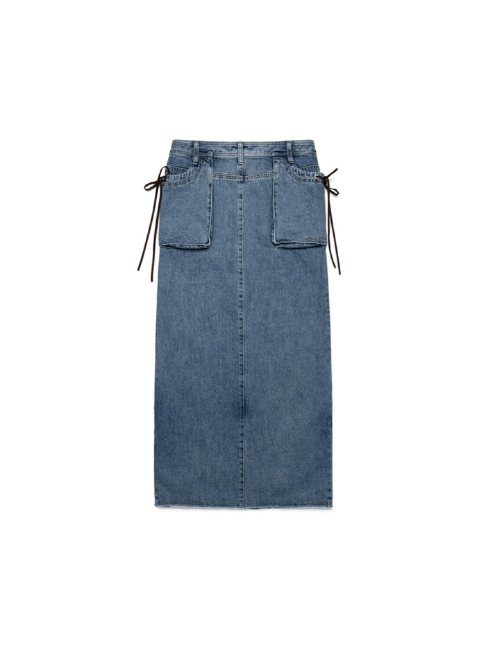 スリットデニムマキシスカート（ブルー） | THREE TO EIGHTY | HANA(ハナ) #3