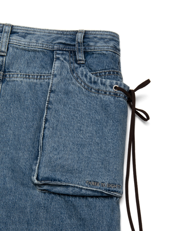 スリットデニムマキシスカート（ブルー） | THREE TO EIGHTY | HANA(ハナ) #5