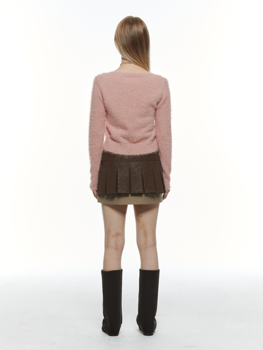 ヘアリーカーディガン (ピンク) | THREE TO EIGHTY | HANA(ハナ) #10