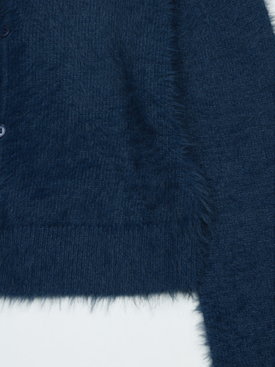 ヘアリーカーディガン (ペールブルー) | THREE TO EIGHTY | HANA(ハナ) #9