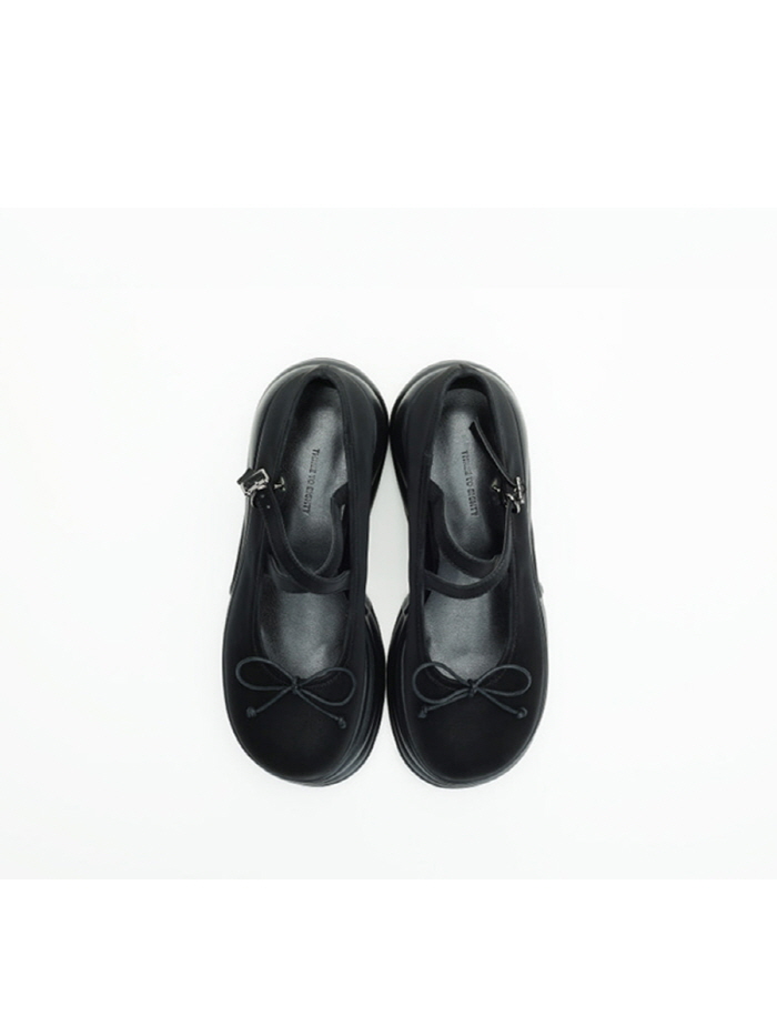 ストラップメリージェーンプラットフォーム（ブラック） | THREE TO EIGHTY | HANA(ハナ) #5