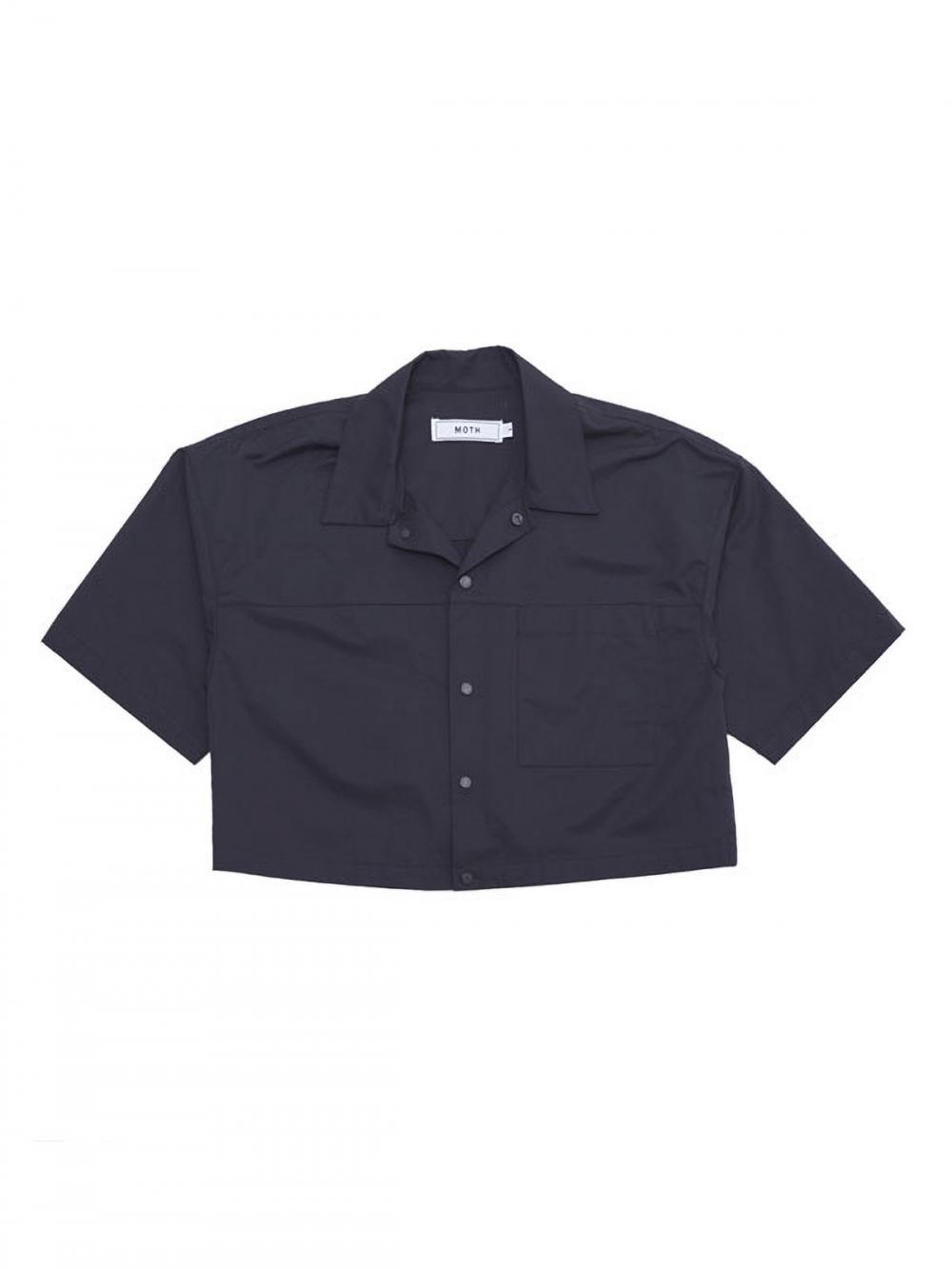 オーバーフィット ショートシャツ ブラック | MOTH | HANA(ハナ) #5