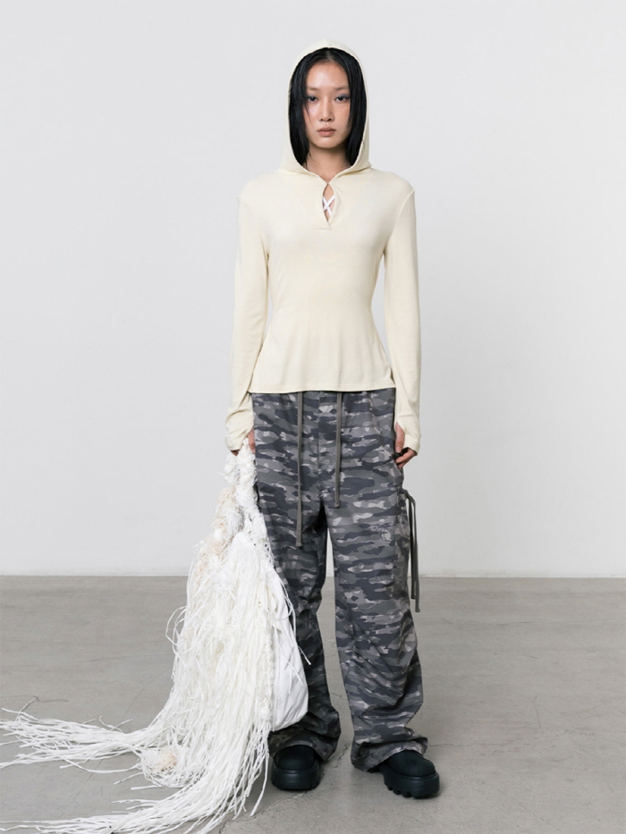 パラシュートカーゴパンツ（カーキ） | THREE TO EIGHTY | HANA(ハナ) #7