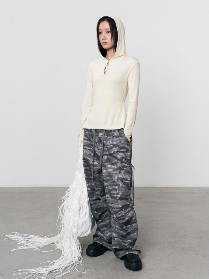 パラシュートカーゴパンツ（カーキ） | THREE TO EIGHTY | HANA(ハナ) #8