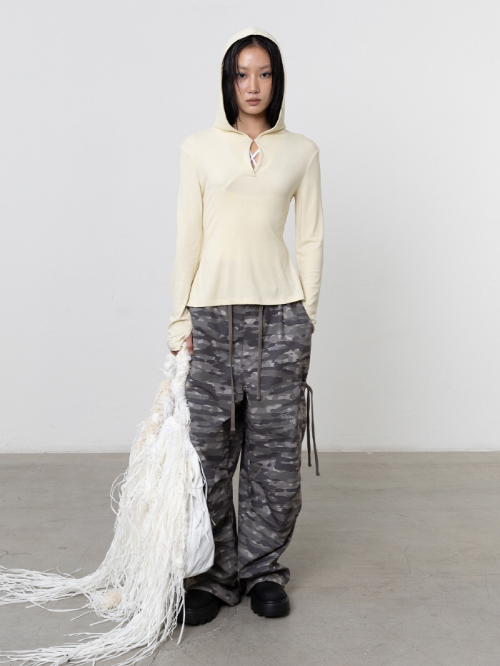 パラシュートカーゴパンツ（カーキ） | THREE TO EIGHTY | HANA(ハナ) #10