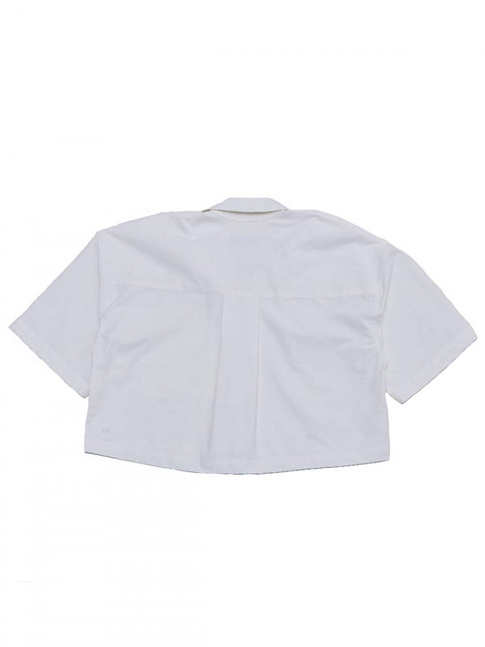 オーバーフィット ショートシャツ ホワイト | MOTH | HANA(ハナ) #5