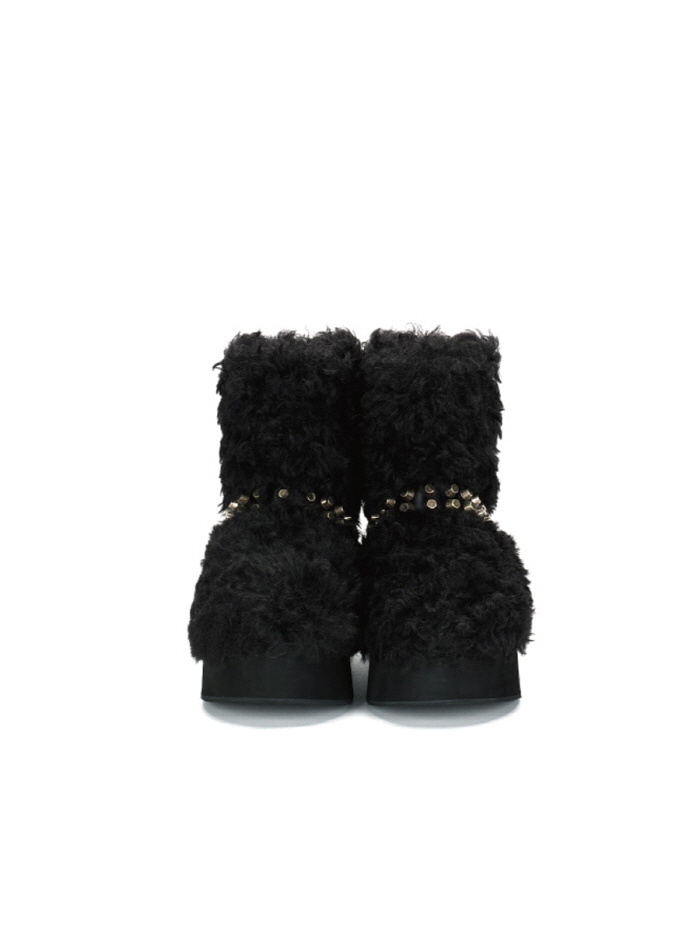 プラットフォームミドルファーブーツ（ブラック） | THREE TO EIGHTY | HANA(ハナ) #2