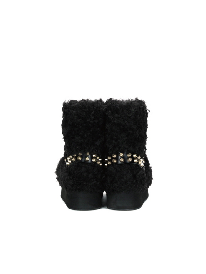 プラットフォームミドルファーブーツ（ブラック） | THREE TO EIGHTY | HANA(ハナ) #4