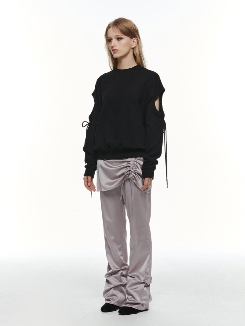 カットアウト スウェットシャツ (ブラック) | THREE TO EIGHTY | HANA(ハナ) #8