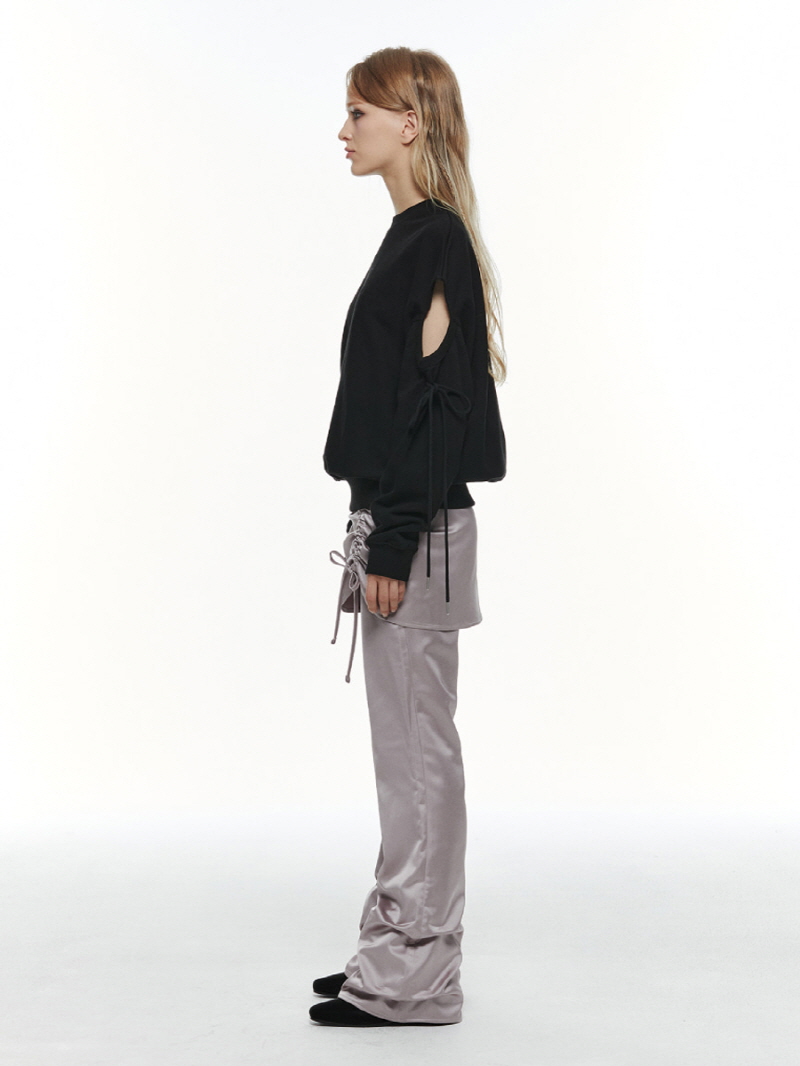 カットアウト スウェットシャツ (ブラック) | THREE TO EIGHTY | HANA(ハナ) #9