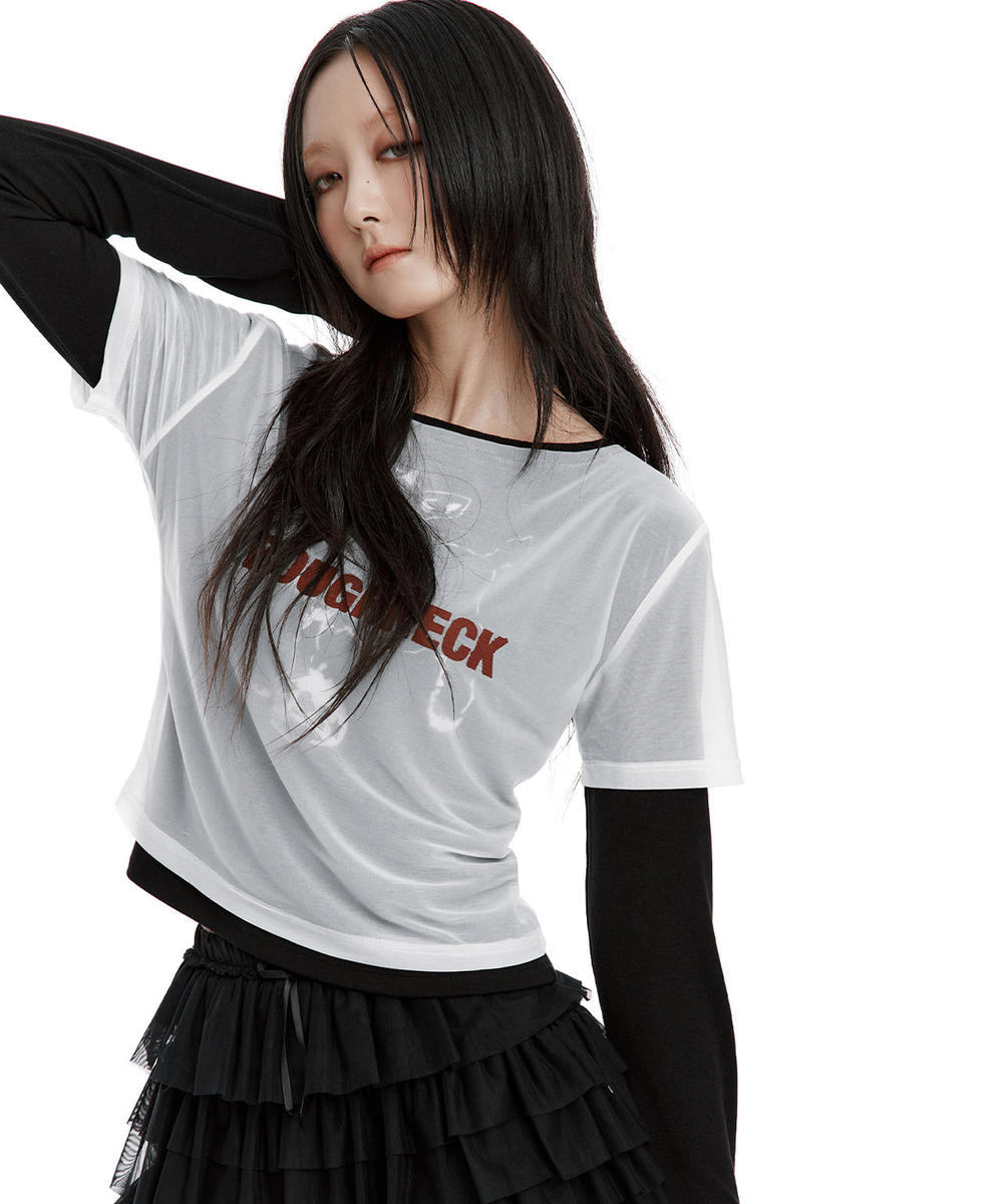 ダブルシアーロングスリーブトップ | ROUGHNECK | HANA(ハナ) #9