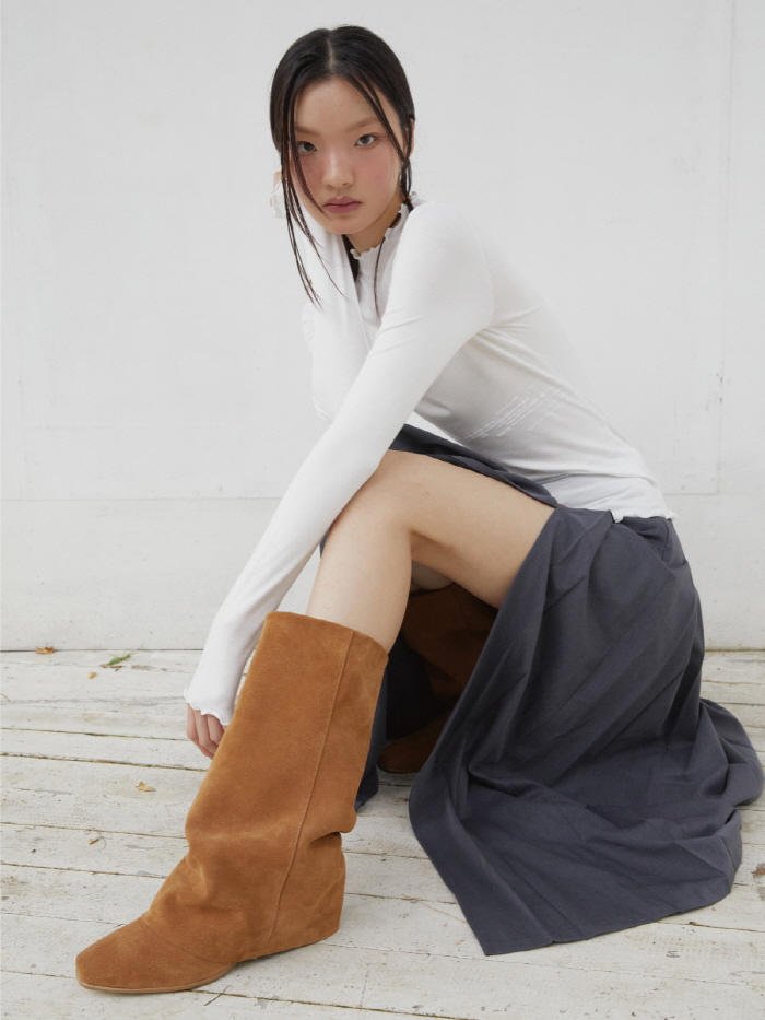 リンクルレザーブーツ（キャメル） | THREE TO EIGHTY | HANA(ハナ) #6