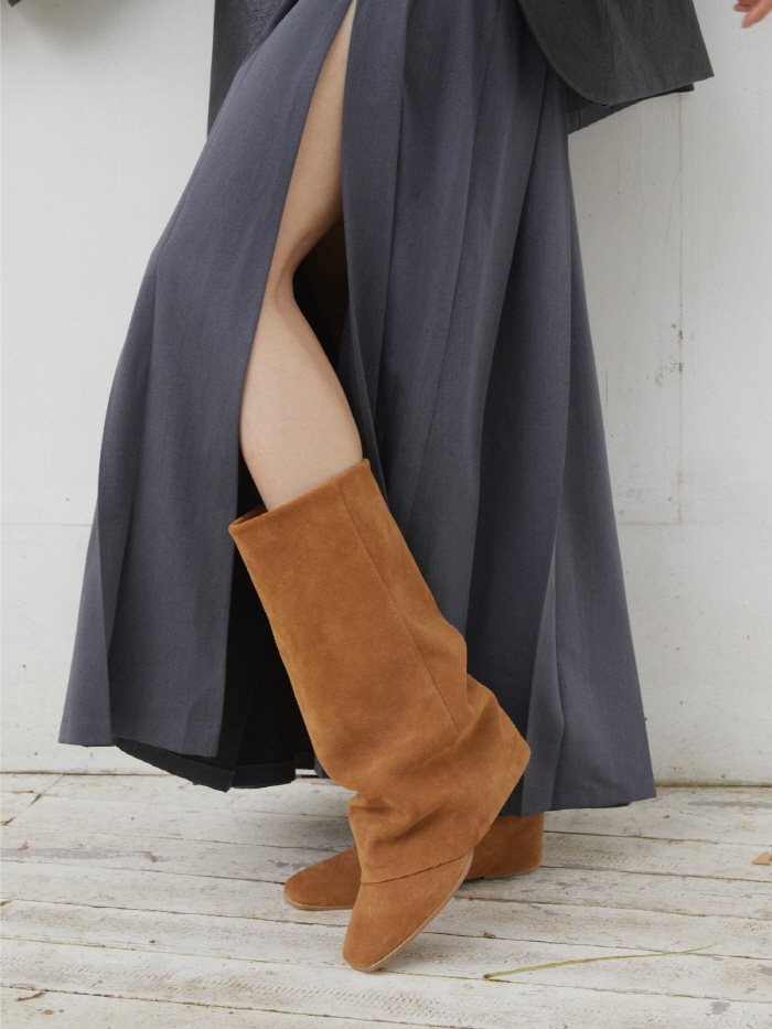 リンクルレザーブーツ（キャメル） | THREE TO EIGHTY | HANA(ハナ) #7