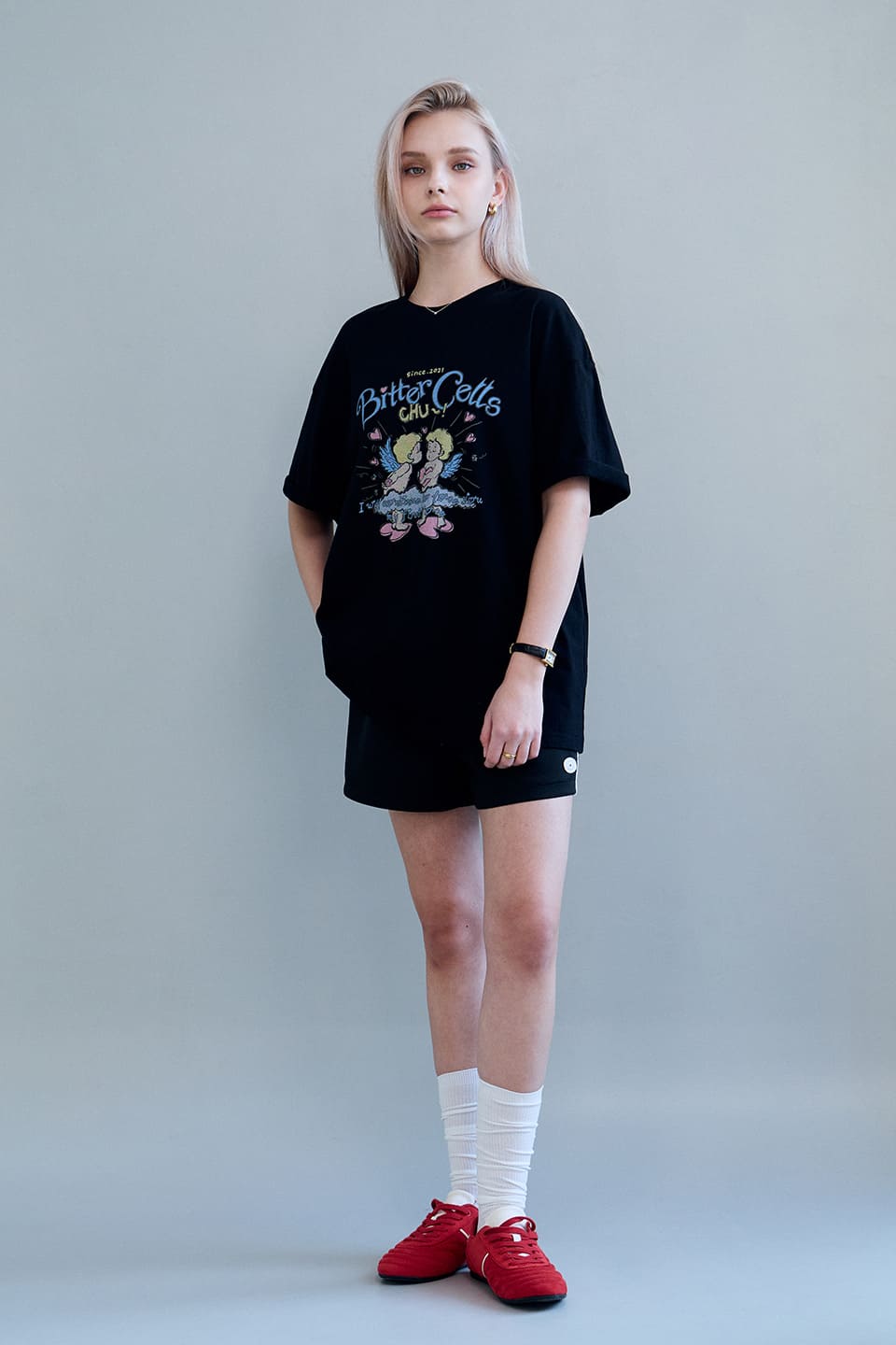 ラビングキューピッドTシャツ-ブラック | BITTERCELLS | HANA(ハナ) #5