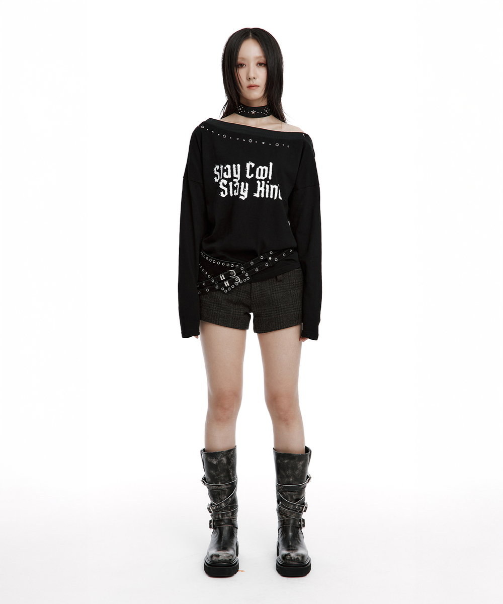 スレイ オフショルダートップ（ブラック） | ROUGHNECK | HANA(ハナ) #2