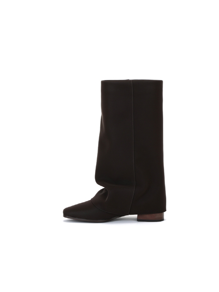 リンクルレザーブーツ（ダークブラウン） | THREE TO EIGHTY | HANA(ハナ) #4