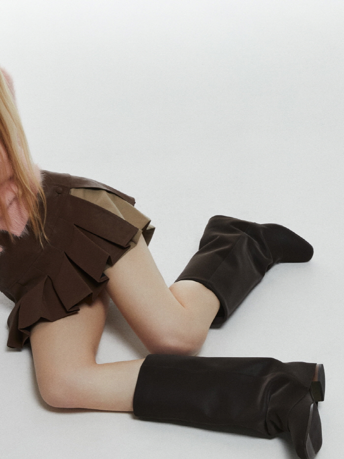 リンクルレザーブーツ（ダークブラウン） | THREE TO EIGHTY | HANA(ハナ) #9