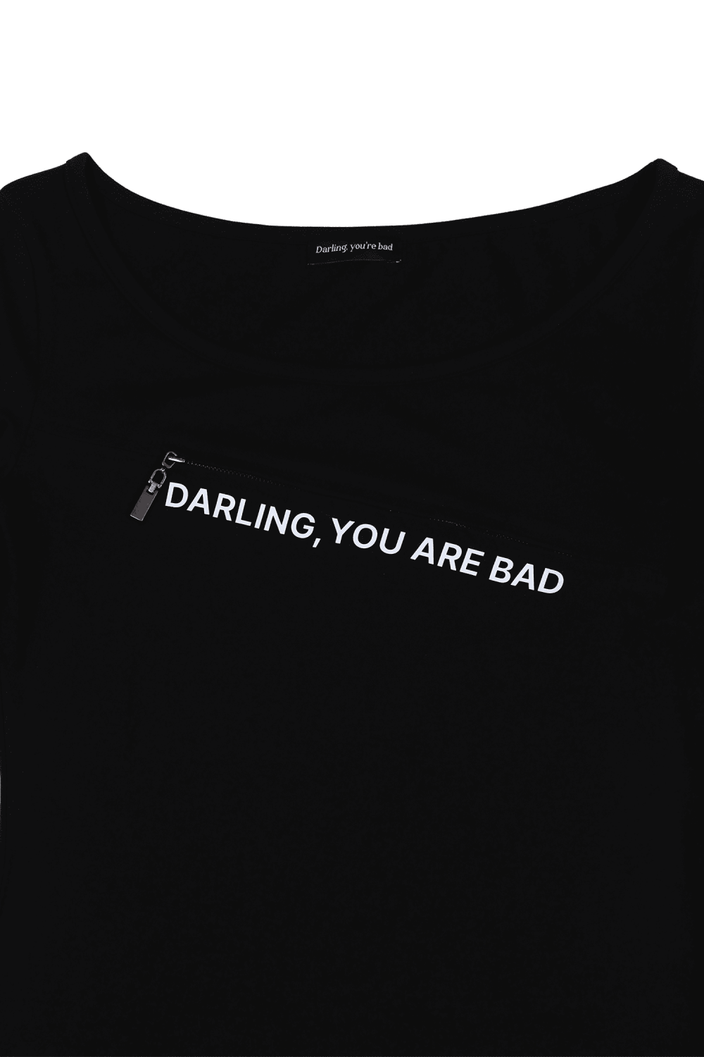 アンジップロゴTシャツ #ブラック | Darling You Are Bad | HANA(ハナ) #7