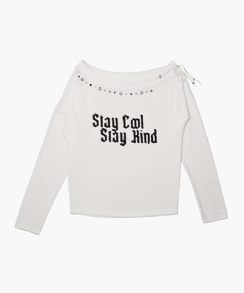 スレイ オフショルダートップ（ホワイト） | ROUGHNECK | HANA(ハナ) #15