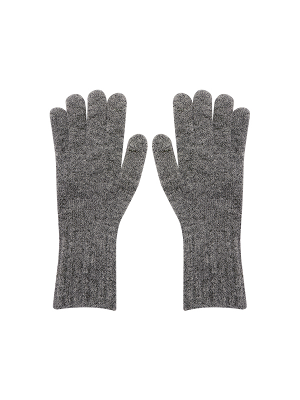 コサージュニットグローブ（チャコール） | Margarin Fingers | HANA(ハナ) #8