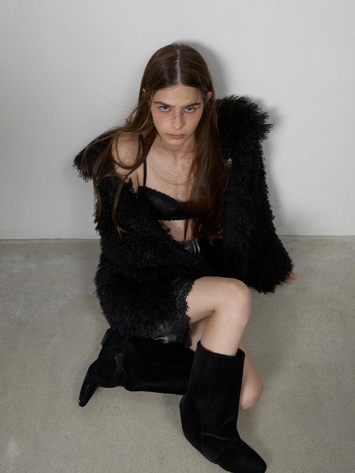 リンクルレザーブーツ（ブラック） | THREE TO EIGHTY | HANA(ハナ) #8