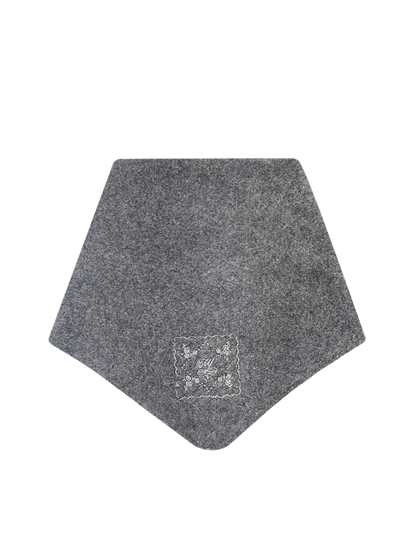 ローズエンブロイダリーマフラー（チャコール） | Margarin Fingers | HANA(ハナ) #7