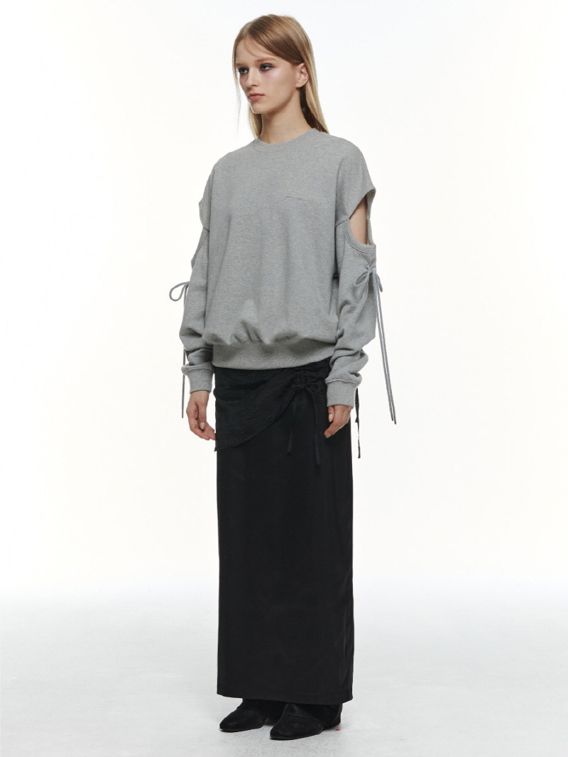 カットアウト スウェットシャツ (M.グレー) | THREE TO EIGHTY | HANA(ハナ) #8