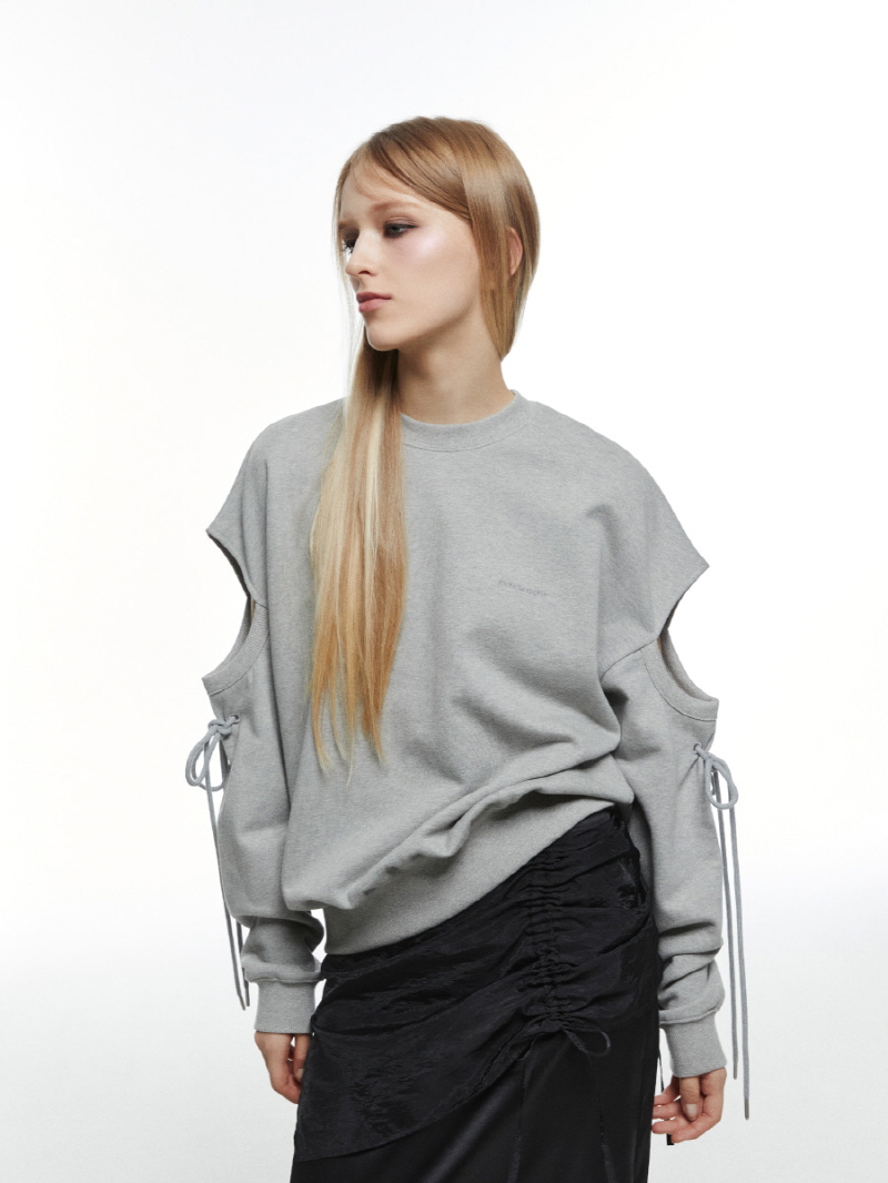 カットアウト スウェットシャツ (M.グレー) | THREE TO EIGHTY | HANA(ハナ) #11