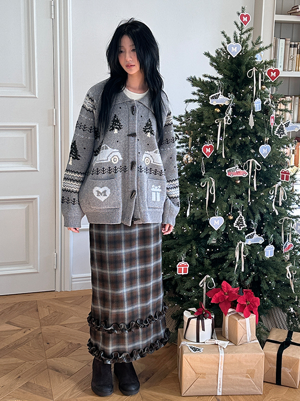 ツリーカウチンニットカーディガン（グレー） | Margarin Fingers | HANA(ハナ) #2