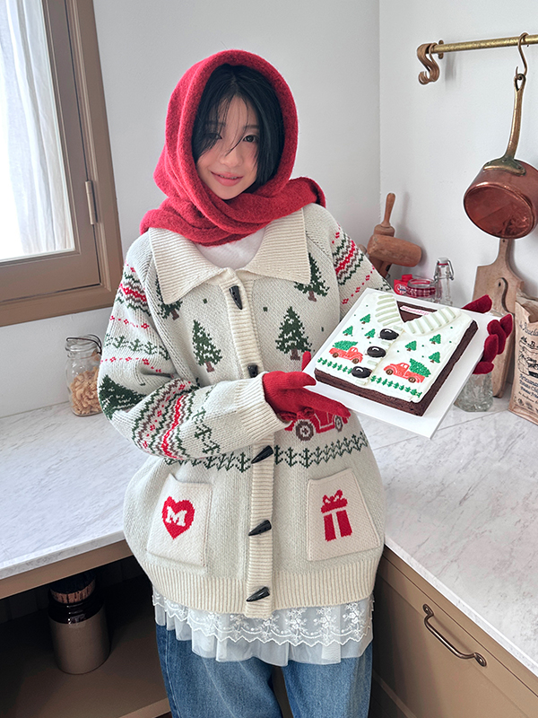 ツリーカウチンニットカーディガン（アイボリー） | Margarin Fingers | HANA(ハナ) #2