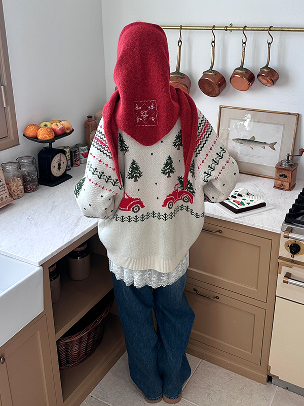 ツリーカウチンニットカーディガン（アイボリー） | Margarin Fingers | HANA(ハナ) #7