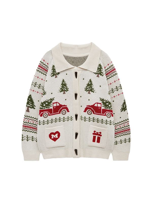 ツリーカウチンニットカーディガン（アイボリー） | Margarin Fingers | HANA(ハナ) #8