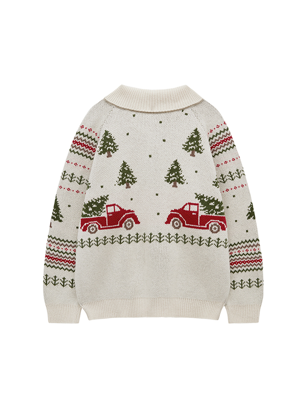 ツリーカウチンニットカーディガン（アイボリー） | Margarin Fingers | HANA(ハナ) #9