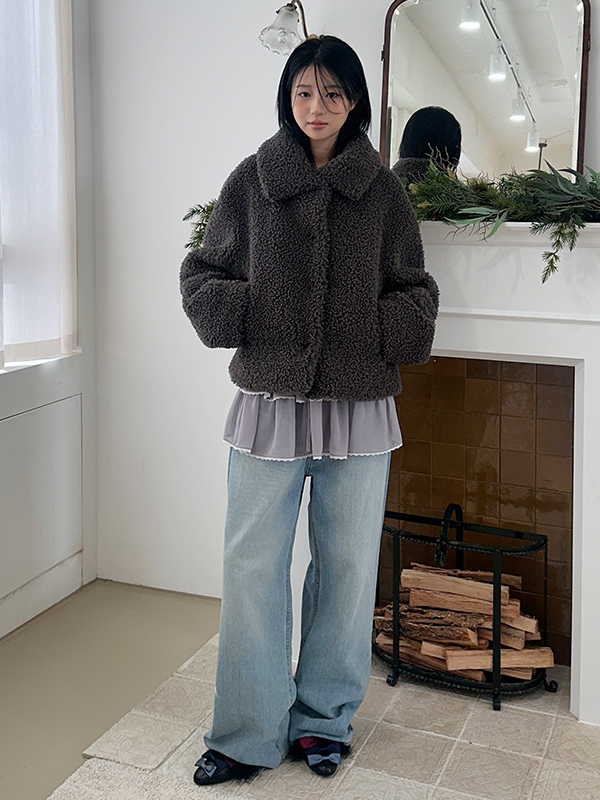 ブークレヒドゥンスナップファージャケット（チャコール） | Margarin Fingers | HANA(ハナ) #5