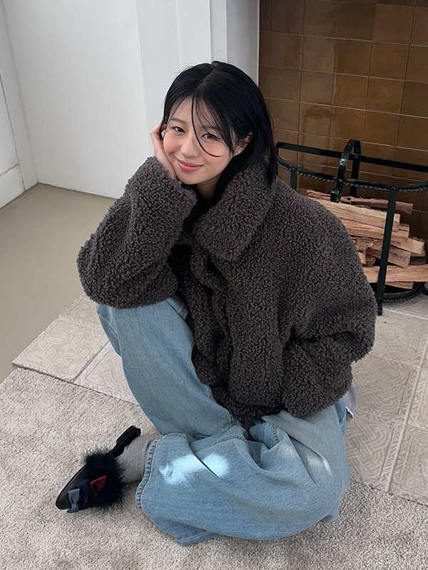 ブークレヒドゥンスナップファージャケット（チャコール） | Margarin Fingers | HANA(ハナ) #7